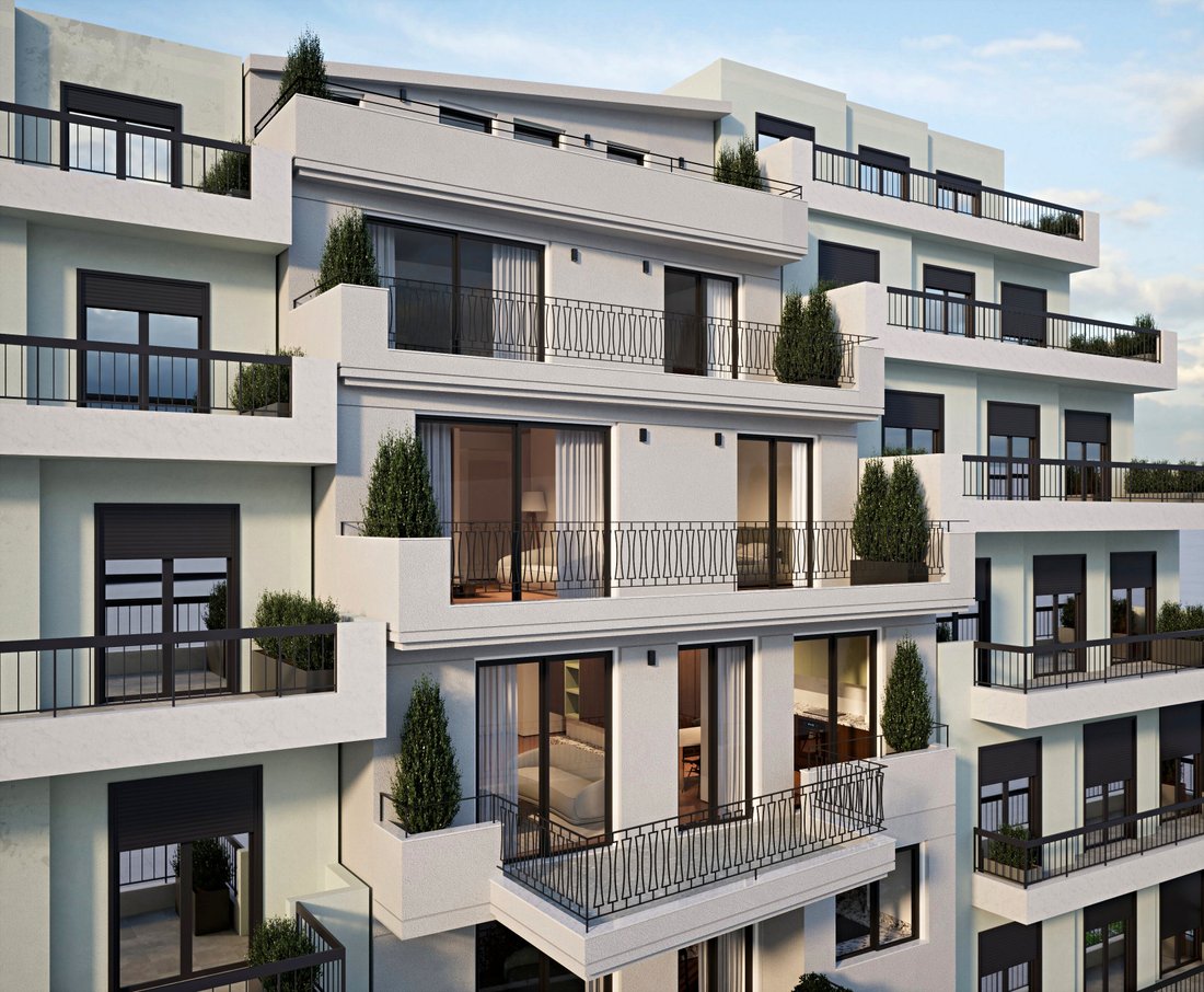 Chic Living In Koukaki: Newly Constructed Apartments With Parking Facilities E1